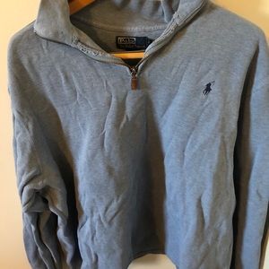 Men’s Polo cotton quarter zip sweater